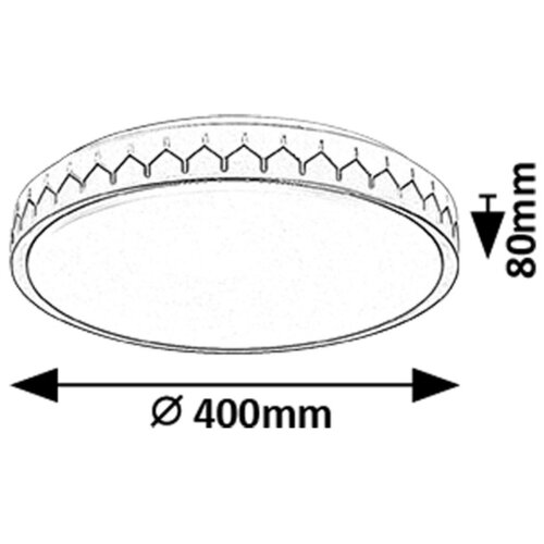 Rabalux malin led pametna plafonska lampa 71303 Slike