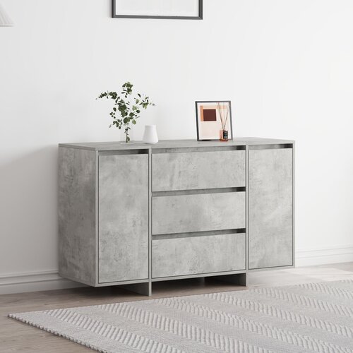 VidaXL Sideboard Beton Siva 120x41x75 cm Konstruirano drvo Slike