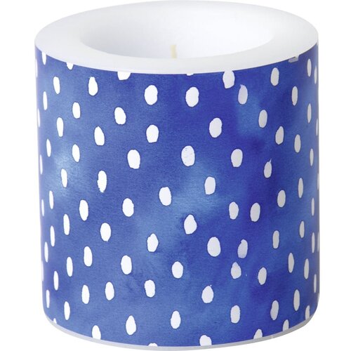 IHR Sveča s časom gorenja 25 h White Dots - IHR Cene