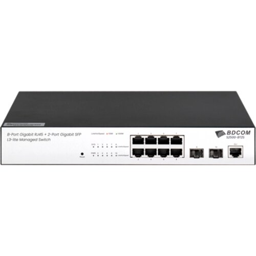 Bdcom S2500-8T2S ,switch 8 x Gigabit RJ45, 2 x Gigabit SFP, L3-lite Cene
