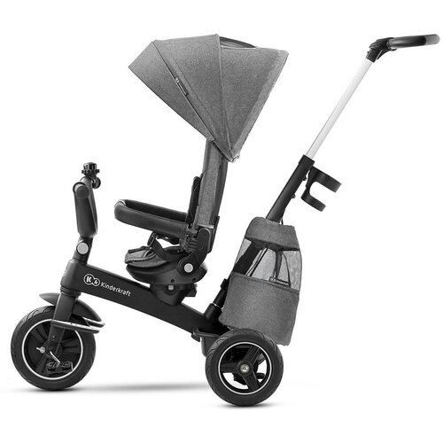 Kinderkraft tricikli guralica easy twist platinum grey kkretwigry0000 Slike