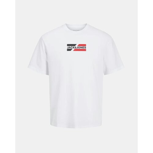 Jack & Jones Majice s kratkimi rokavi 12268415 CORP Bela Cene