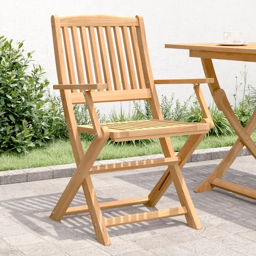  Sklopive vrtne stolice 2 kom 58 x 54,5 x 90 cm od drva bagrema