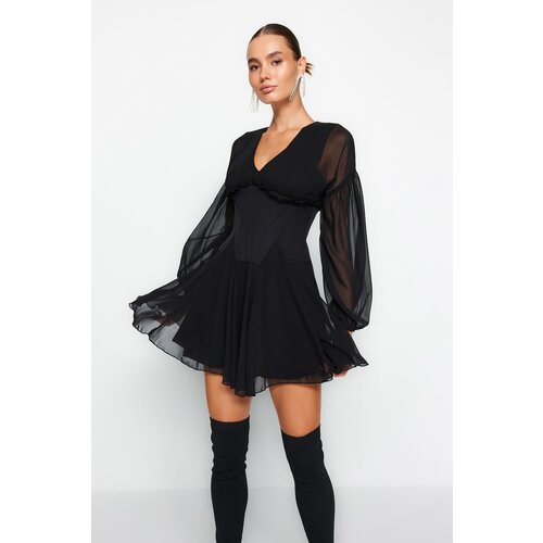 Trendyol Dress - Black - Skater Cene