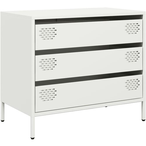 Maison Chic Komoda - Predalnik bela 68x39x58,5 cm hladno valjano jeklo, (21720923) Cene