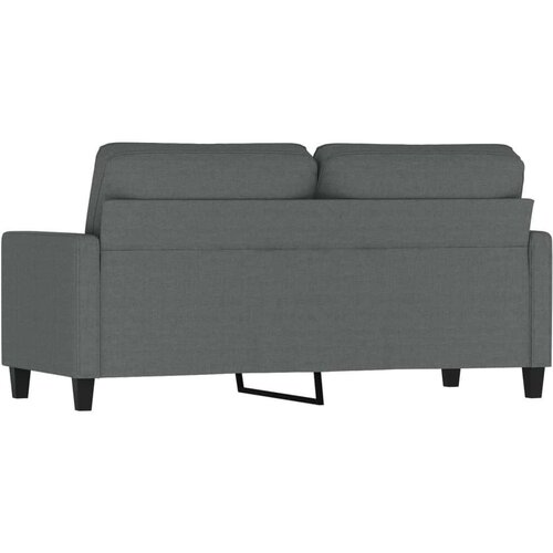 VidaXL Dvosjed od tkanine tamnosivi 140 cm Slike