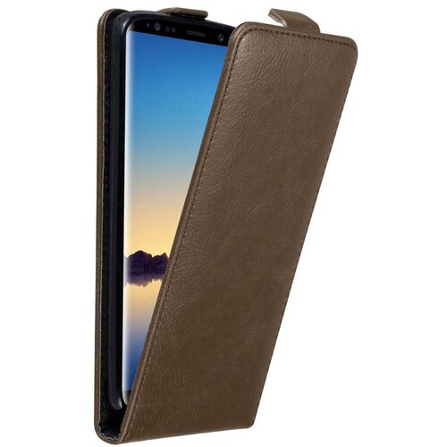 Cadorabo Ohišje, združljivo z Samsung Galaxy NOTE 8 v kava rjava - Zaščitni ovitek v obliki flipa z magnetnim zapiranjem, (20566199) Cene