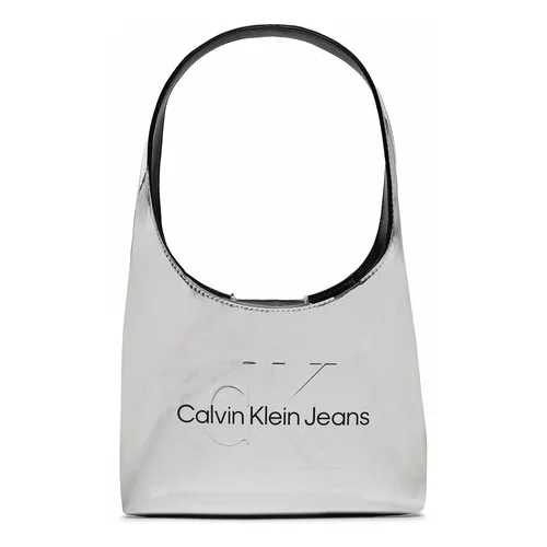 Calvin Klein Jeans Ročna torba Sculpted Arc Shoulderbag22 K60K611860 Srebrna