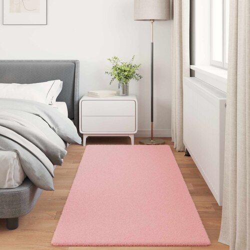  Protuklizni tepih od umjetnog zečjeg krzna OLITE Ružičasta 100 x 200 cm Slike