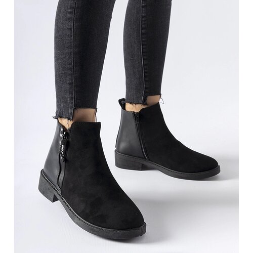Gemre Black insulated classic ankle boots Montaldo Cene