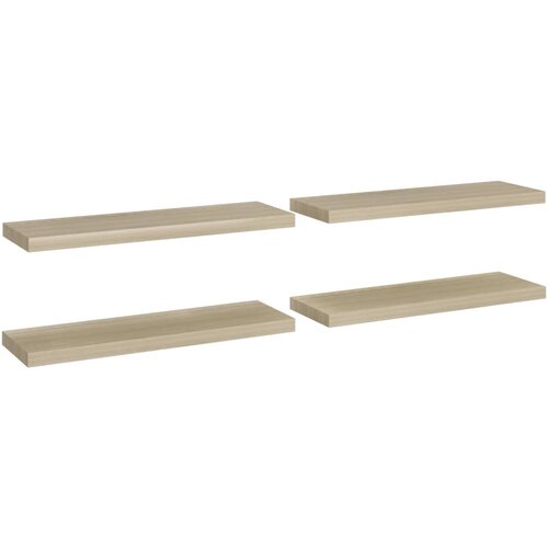 Maison Chic 4 kosi Stenske Police - Viseče police barva hrasta 80x23,5x3,8 cm MDF, (21794102) Slike
