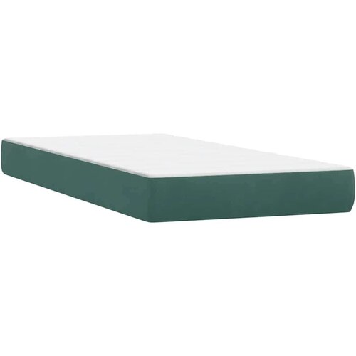Box Spring krevet s madracem tamnozeleni 80x220 cm bar&amp;scaron;un Slike