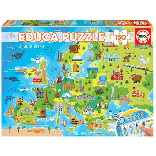 Educa Sestavljanka Zemljevid Evrope - 150 kosov (EDU18607), (21215569) Cene