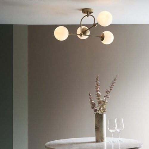 Endon 90843 - plafonski luster ontario 4xE14/7W/230V mesing Slike