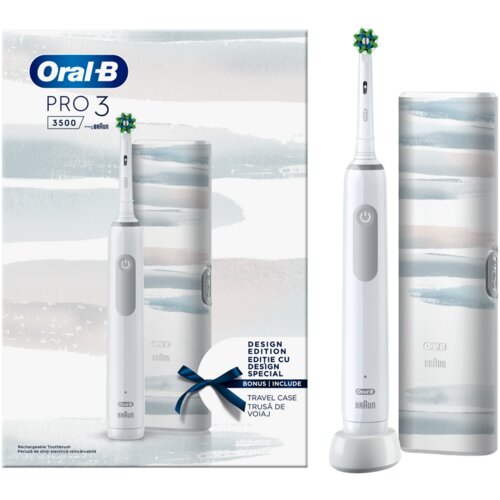 Oral-b pro 3 white 3500+TC design edition, električna četkica za zube Cene