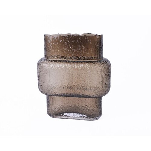 Schafer Sch&auml;fer staklena vaza Reljef 24 x 12,5 x V 27 cm smeđa Cijene