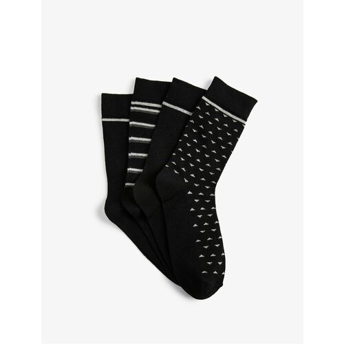Koton Set of 4 Crewneck Socks, Geometric Pattern Slike