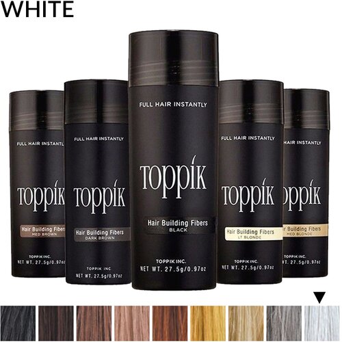 Toppik vlakna za kosu, White / Bijela (velika 27,5 g, do 50 nanosa) Slike