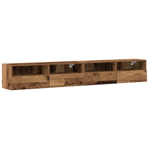  zidni ormar Zidne 2 pcs Staro drvo 100 x 30 x 30 cm Slike