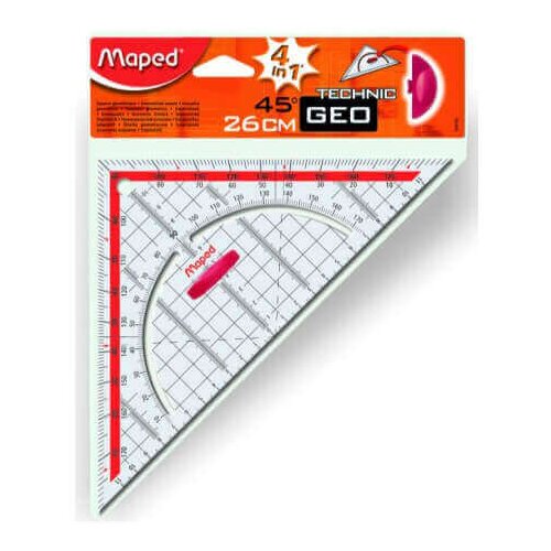 Maped Trikotnik z držalom, 26 cm Cene