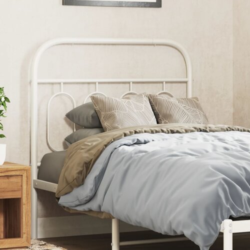 vidaXL Kovinsko vzglavje belo 90 cm Cene