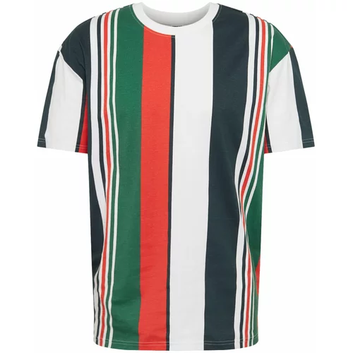 Urban Classics Majica mornarska / zelena / rdeča / bela