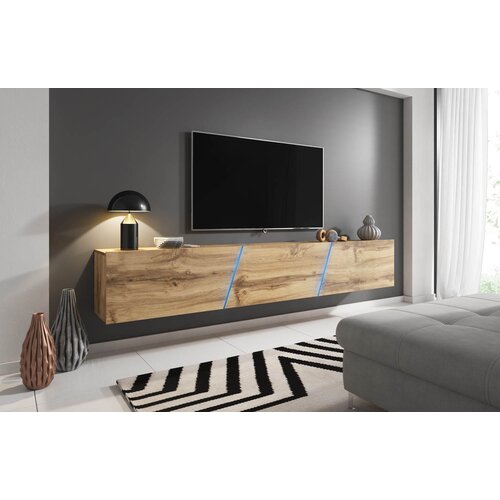 TV Visea TV omarica LANT Hrast 240 cm+ LED Slike