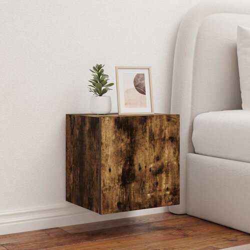  Zidni TV ormarići LED 2 kom boja dimljenog hrasta 40,5x35x40 cm Cijene