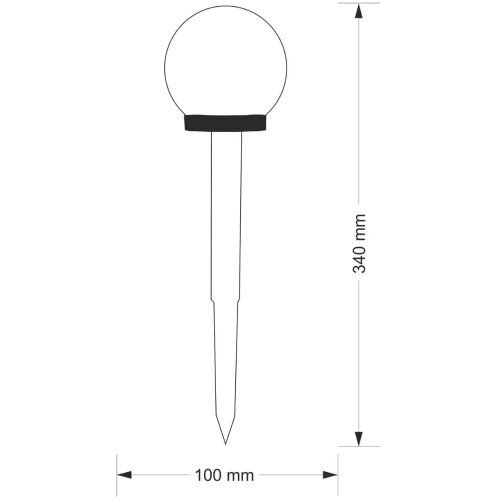  LED Solarna lampa KULA LED/1,2V 40 mAh IP44 Slike