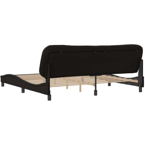  Okvir za krevet s uzglavljem crni 200x200 cm od umjetne kože Slike