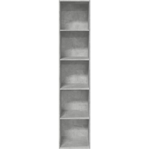  Regal za knjige boja betona 40x30x189 cm konstruirano drvo Slike