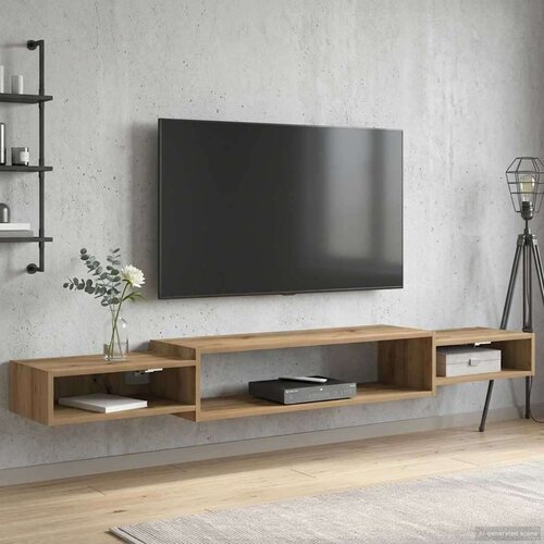 TV ormar za montažu na zid Zidna montaža Hrast artisan - Hrast artisan 180 cm Cijene