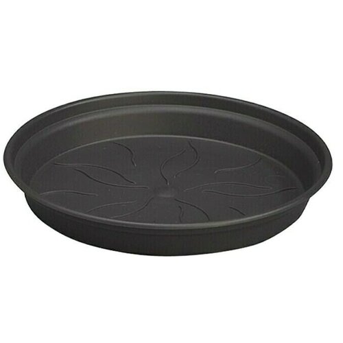 ELHO green Basics Podložak za teglu za cvijeće (Vanjska dimenzija (ø x V): 41 x 6 cm, Plastika, Crne boje) Cijene