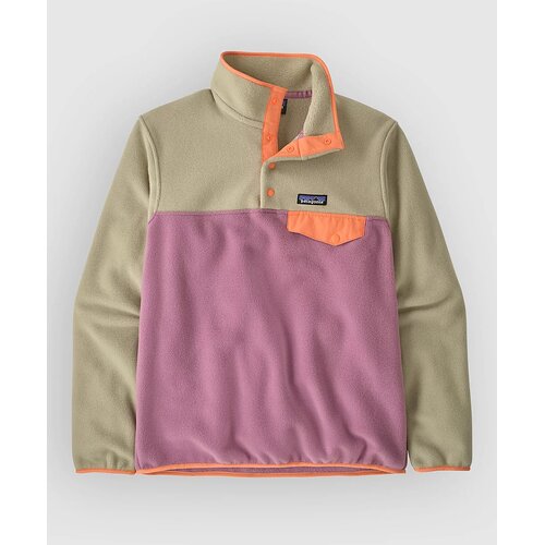 Patagonia LW Synch Snap-T Half-Zip Fleece Sweater light violet Cene