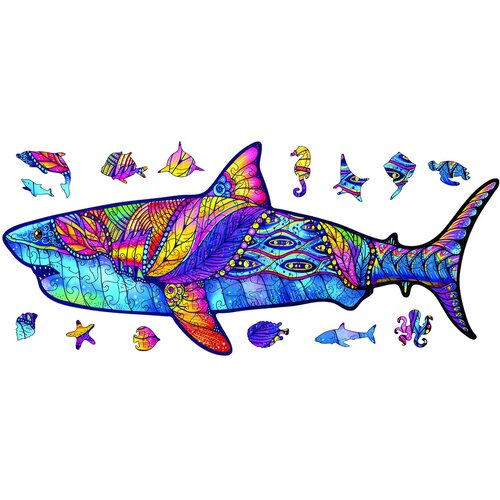  Drvene puzzle - Shark / M KP21843 Cene