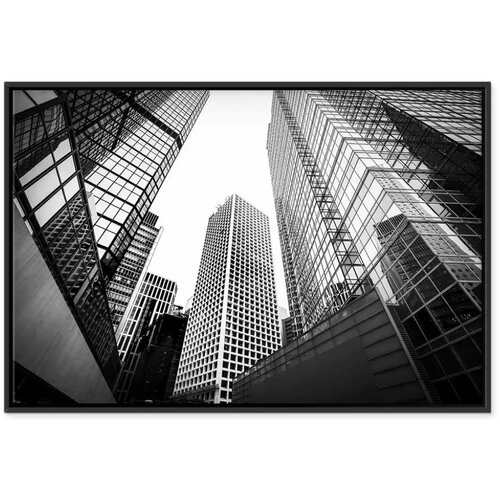  Slika - In a Big City (1 Part) Wide - Second Variant 90x60 U crnom drvenom okviru Slike
