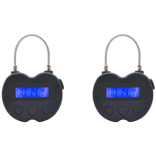 Venisymlis 2X Smart Time Lock Lcd Time Lock Usb Za Ponovno Polnjenje, Začasna Časovna Ključavnica Potovalna Elektronika, (22124728) Cene