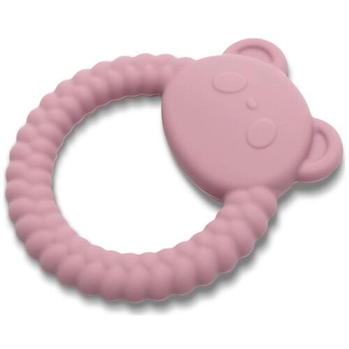 Lorelli SILIKONSKA GLODALICA ZA BEBE PANDA NATURAL - DEEP PINK (10210870002) Slike