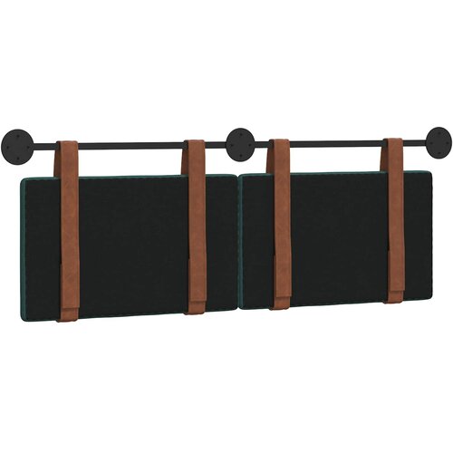  Držeće uzglavlje Zidne Tamnozelena 130 x 55 x 5 cm Antikni PU Slike