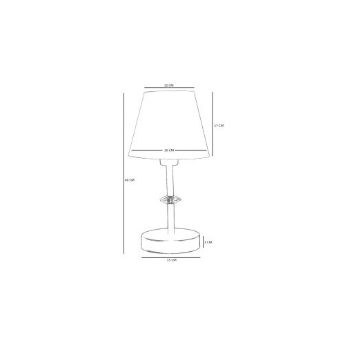 Opviq stona lampa 8909-2, crna Slike