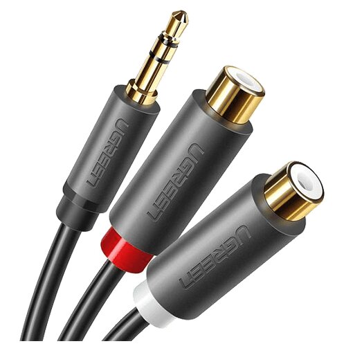 Ugreen 10561 avdio kabel 0,2 m 3.5mm 2 x RCA Črna Cene