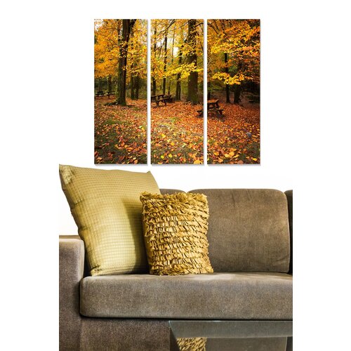 Wallity MDF110120954 multicolor decorative mdf painting (3 pieces) Slike