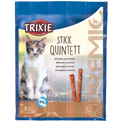 Trixie PREMIO Stick Quintett - s janjetinom i puretinom (10 x 5 g)