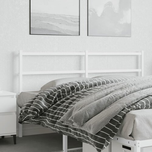 The Living Store Kovinsko vzglavje belo 160 cm - Vzglavje, (21442616) Slike