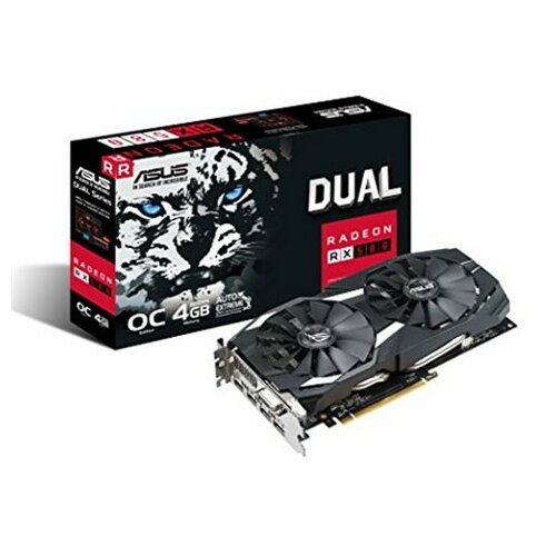 Asus DUAL-RX580-O4G AMD RADEON RX 580 4GB GDDR5,HDMI/DVI/DP grafička kartica Slike