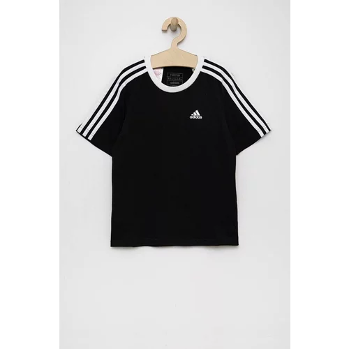 Adidas Otroška bombažna kratka majica G 3S BF črna barva