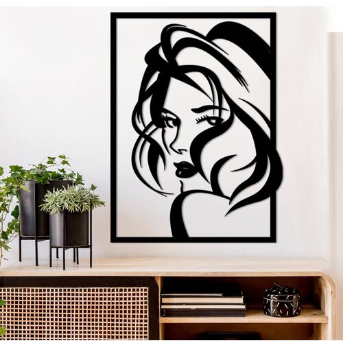 Wallity zidna dekoracija look, 56 x 41 cm, crna Cene