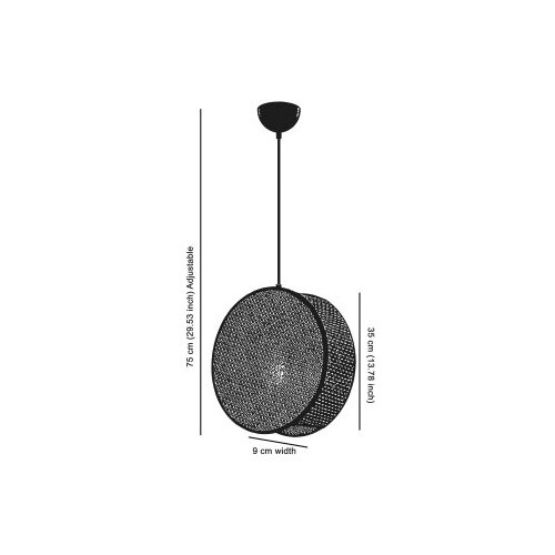 Opviq big drum - beige beige chandelier Slike
