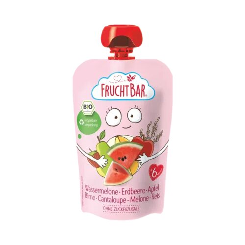 FRUCHTBAR Bio Quetschie - lubenica, jagoda, jabolko, hruška, melona in riž Cene