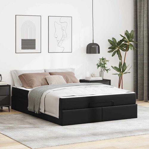  Okvir kreveta s madracem Ostalo 2 kom. Crna PVC 140 x 190 cm Cene